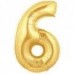 Number Balloons (Gold/Silver color)